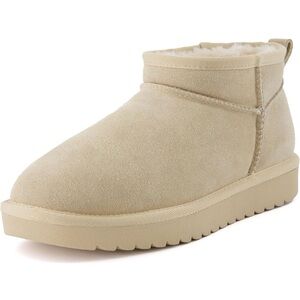 Cushionaire Faux Fur Memory Foam Ankle Boots